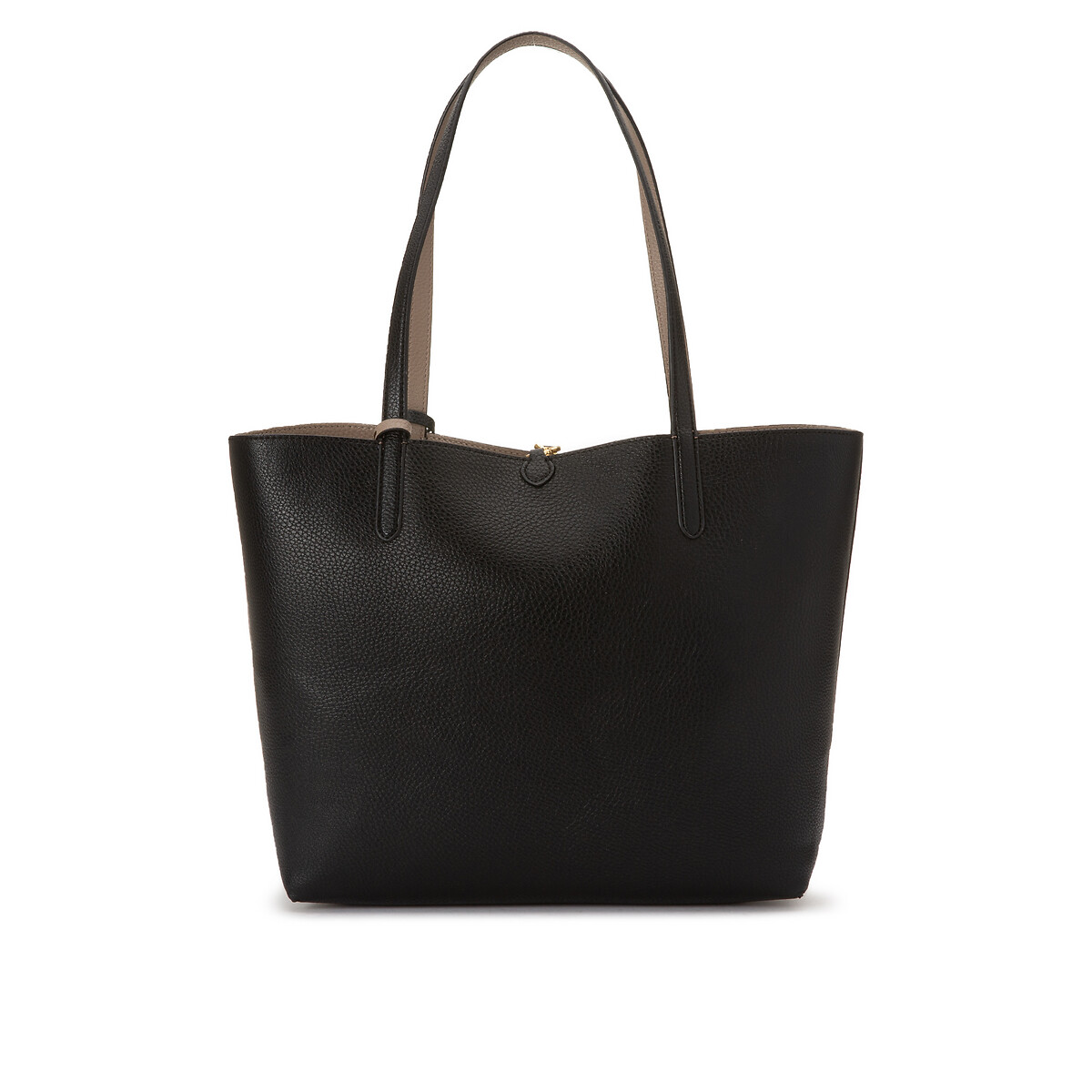 Sac cabas réversible à grandes anses noir/taupe, LAUREN RALPH LAUREN