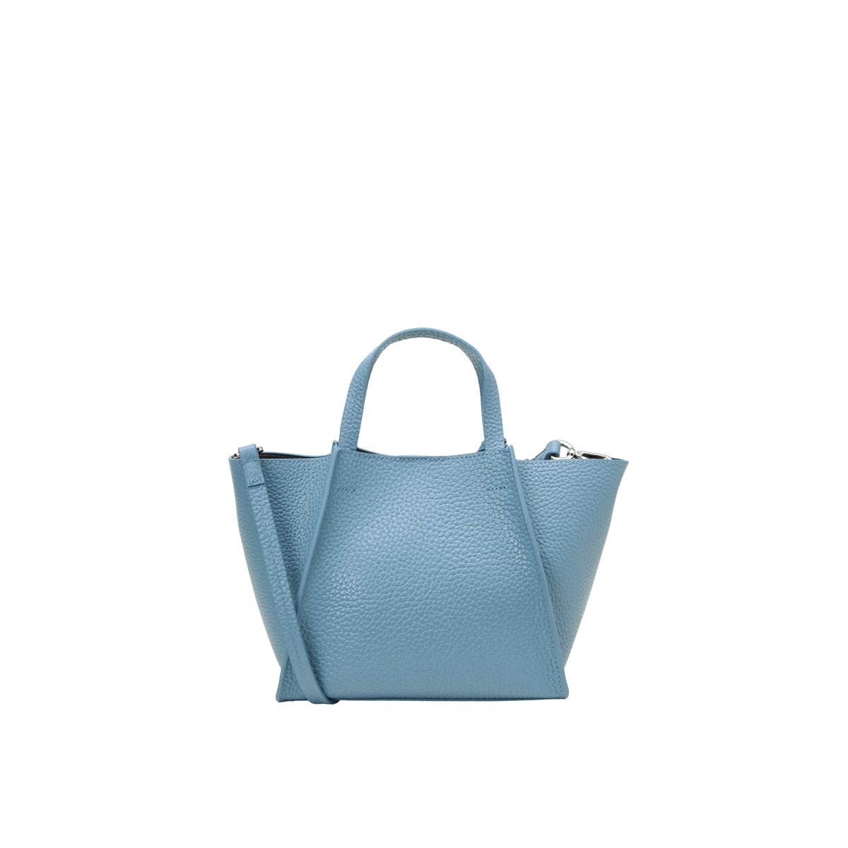 Sac à bandoulière modèle Biani en cuir de vachette finement grainé bleu, MARC O'POLO