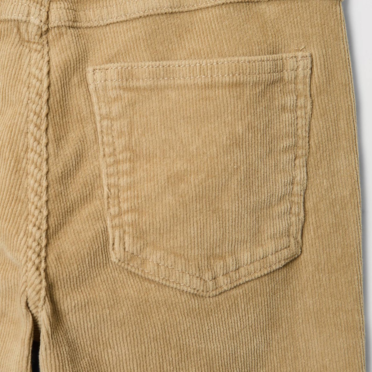 Pantalon slim en velours en coton etoffe, MONOPRIX