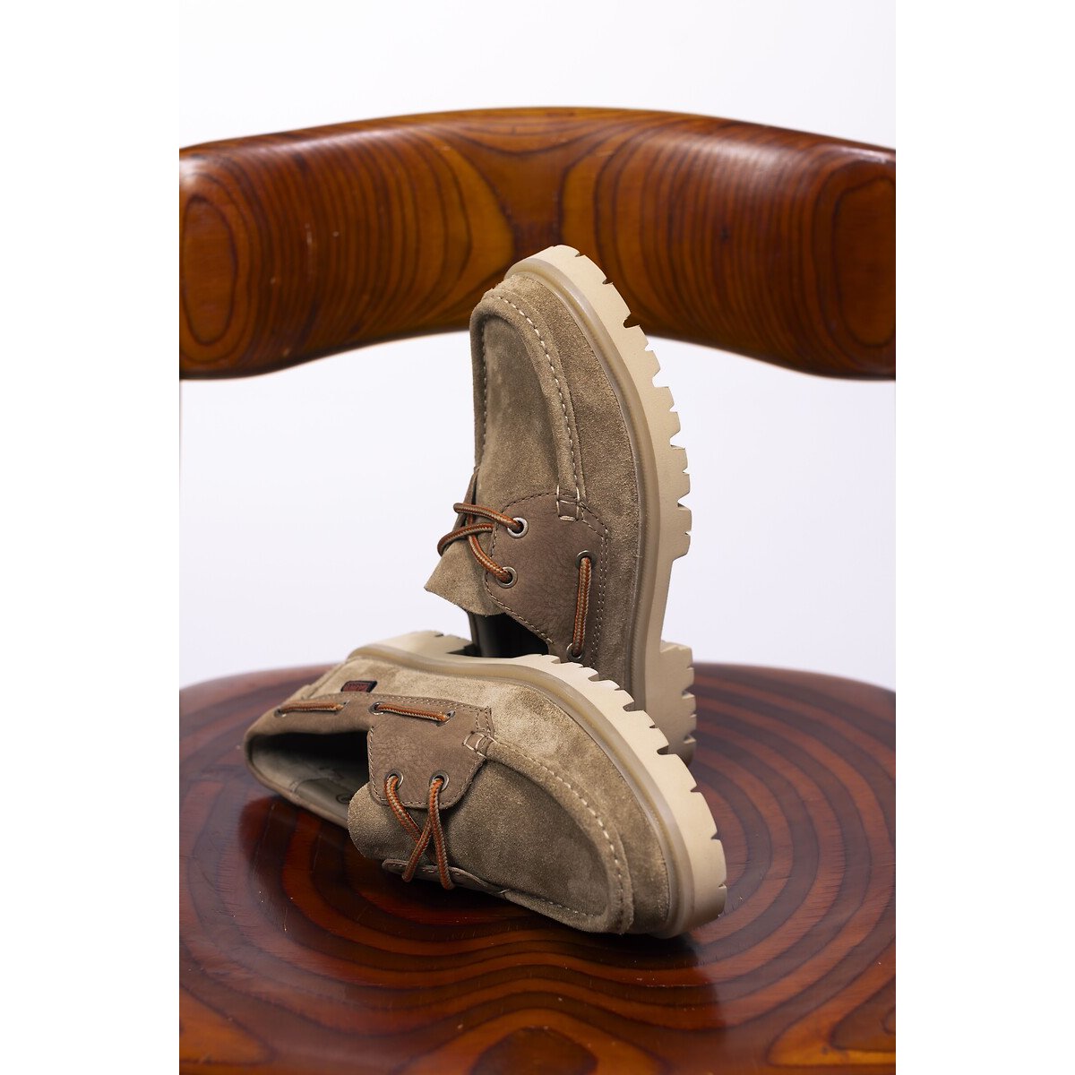 Chaussures bateau en cuir, CLEYHILL BOAT sable, CLARKS