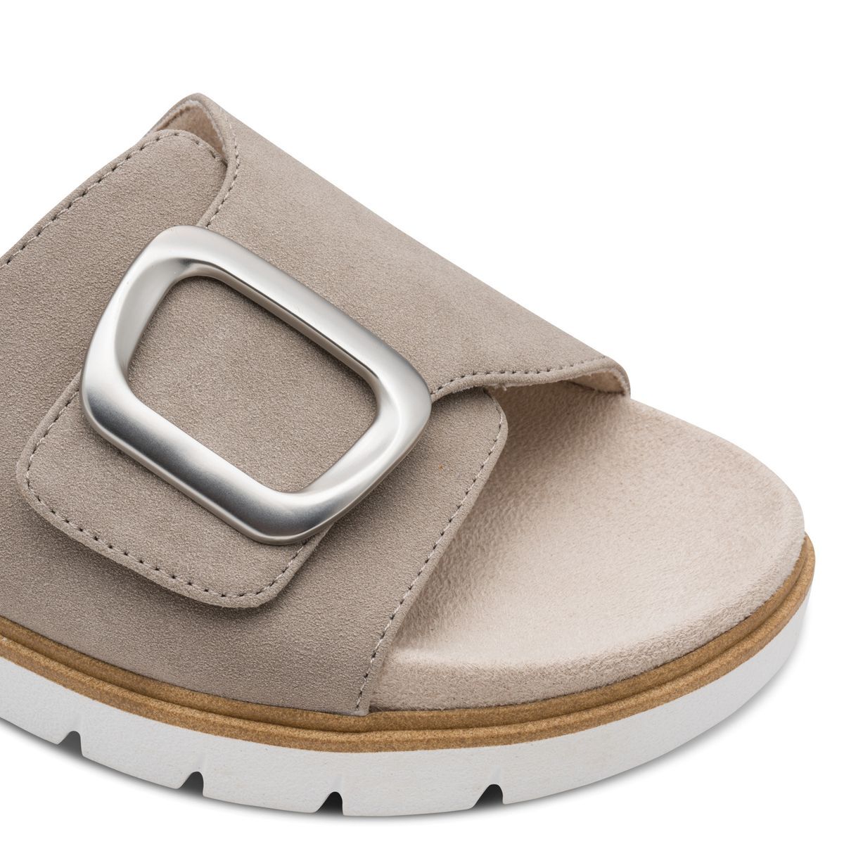 Mule vegan gris pierre, JANA