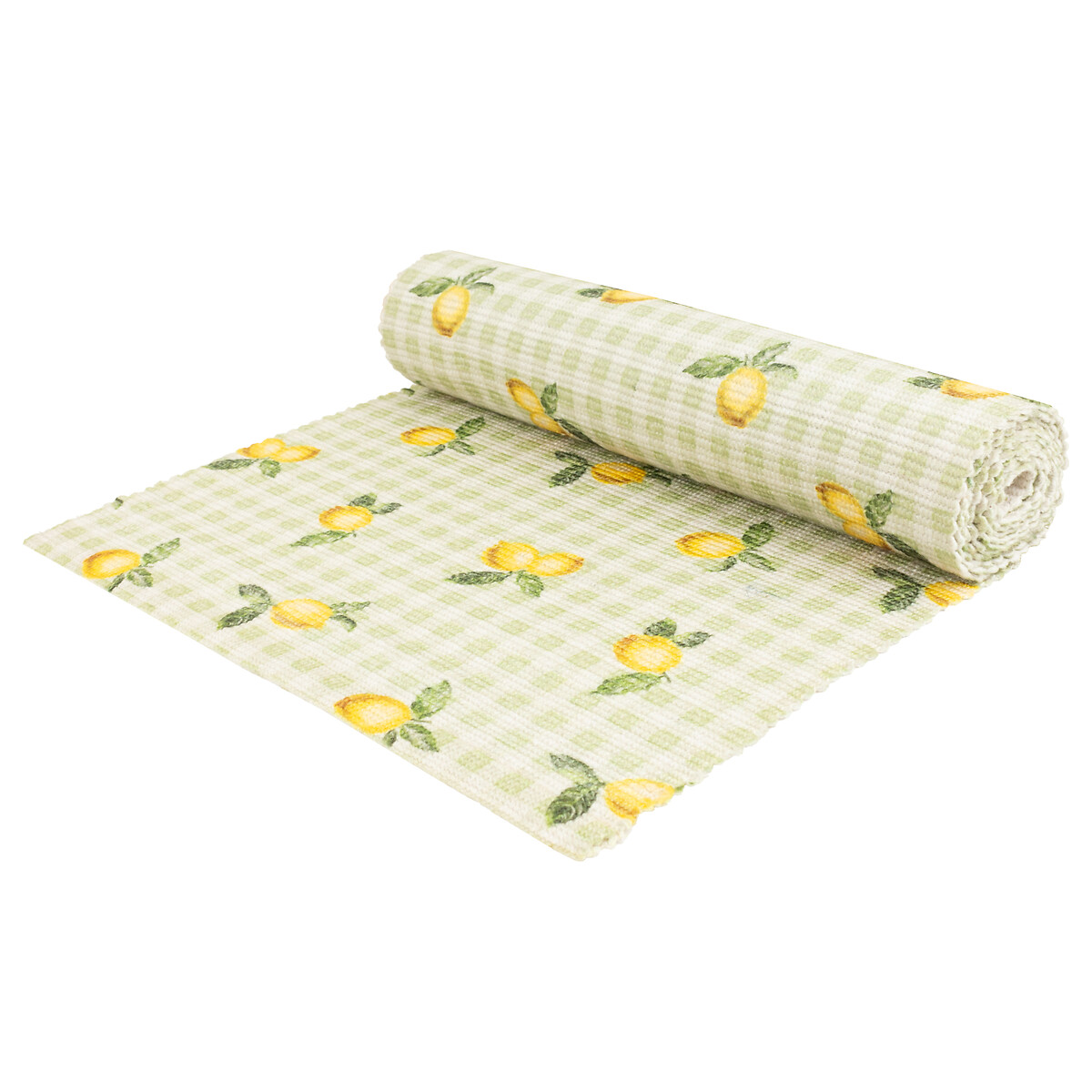 Fruits Lemons Indoor/Outdoor Table Runner - 35x220cm sage, FURN.
