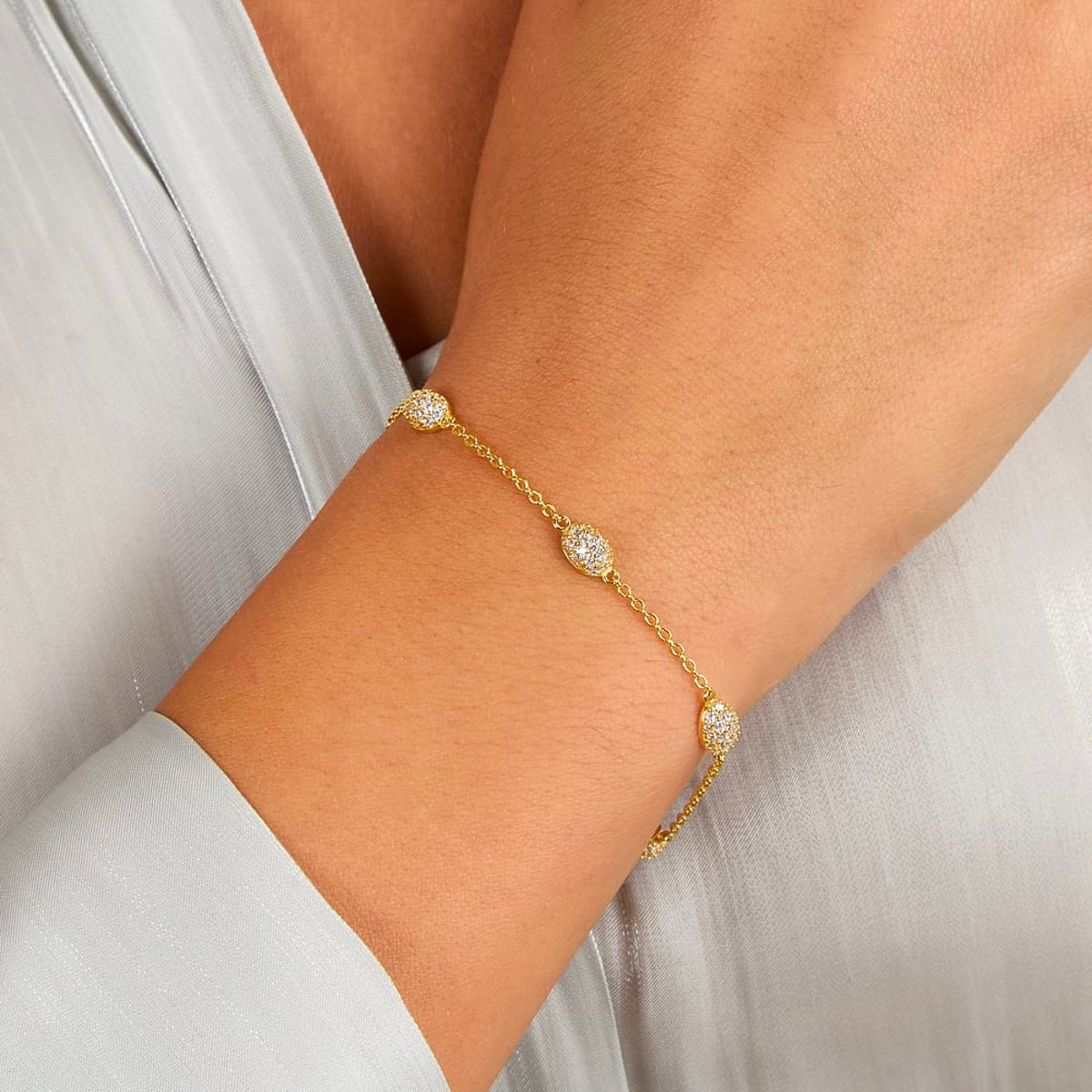 Bracelet PAVE' or jaune, MORELLATO