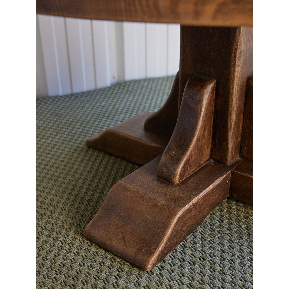 Table basse en céramique Léonie N°1578 - Bon état ocre rouge, DEBONGOUT
