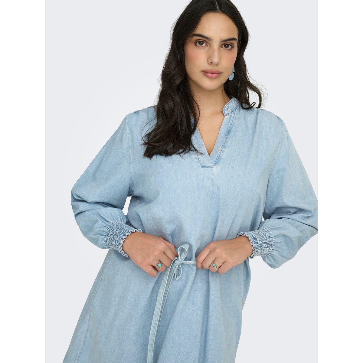 Robe En Denim light blue denim 1, ONLY CARMAKOMA