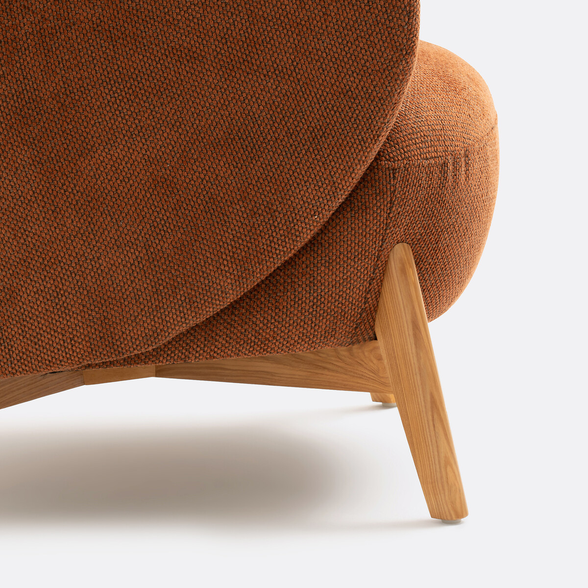 Fauteuil accoudoirs "oreilles", Lancy terracotta, LA REDOUTE INTERIEURS