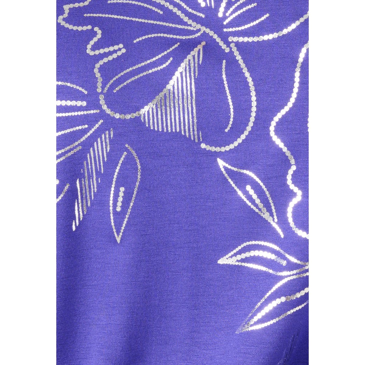 T-shirt motifs coloris doré violet deep blue, DAMART