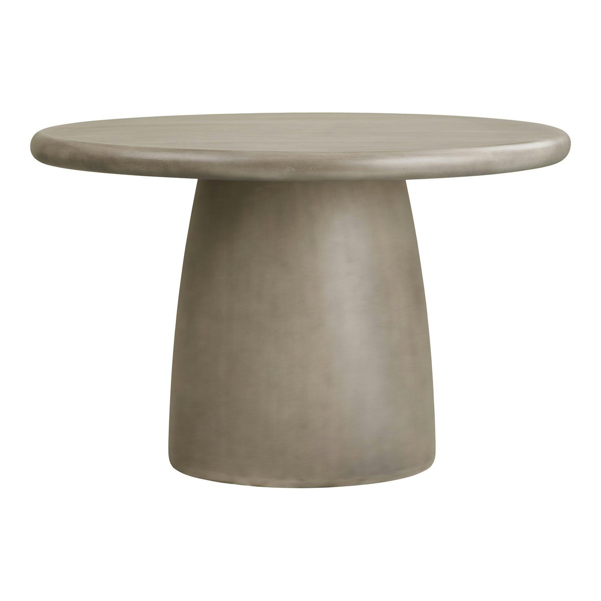 Table ronde en oxyde de magnésium ø120cm, intérieur/extérieur NERINGA gris, PIER IMPORT