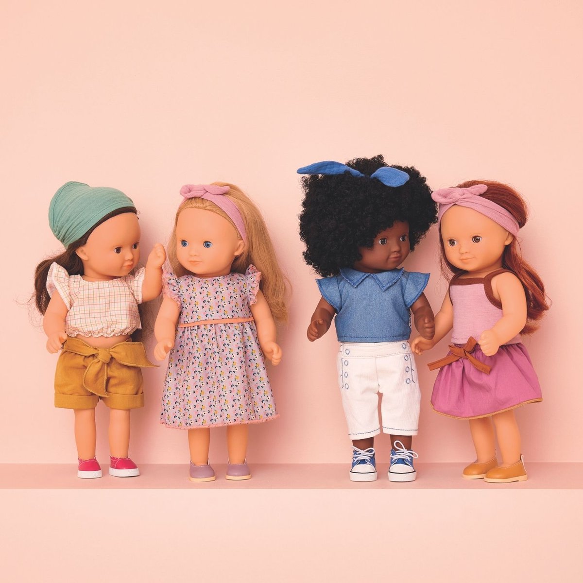 Poupée Lovely Sophie violet, rose, marron, DJECO