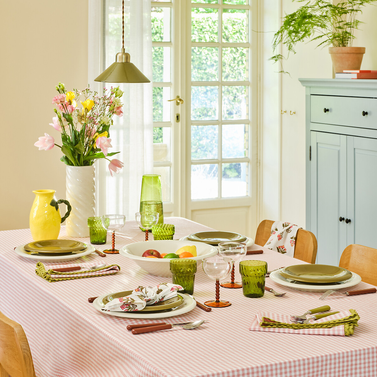 Carafe en verre coloré torsadé, Jill vert, LA REDOUTE INTERIEURS