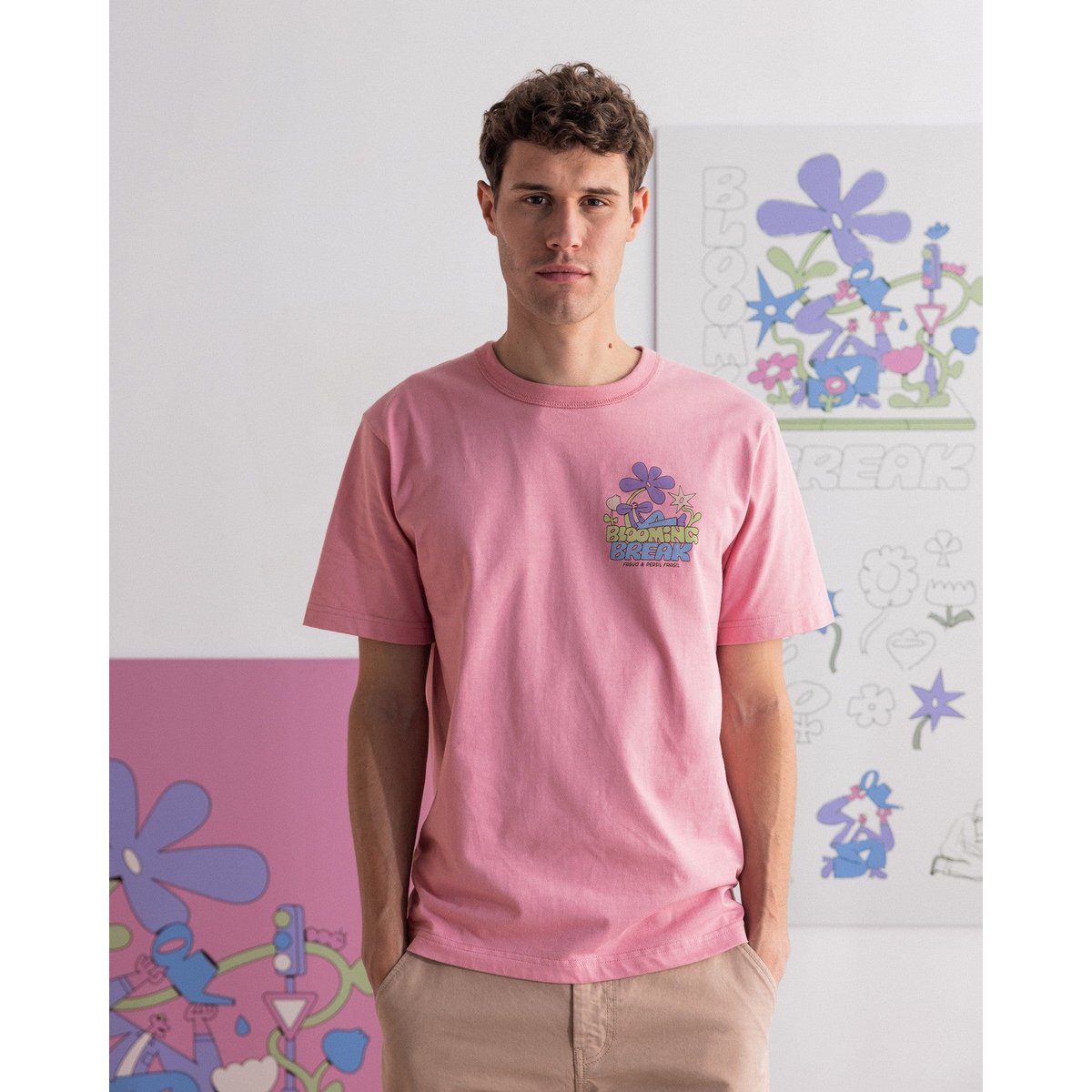 T-shirt LUGNY rose, FAGUO