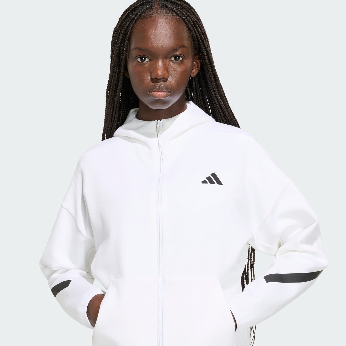 Hoodie Zip Intégral Adidas Z.n.e. Hoodie Zip Intégral Adidas Z.n.e. white, ADIDAS SPORTSWEAR