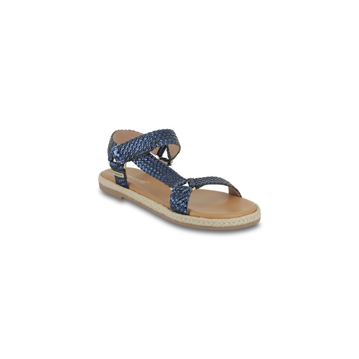 Sandales en cuir Hipsto bleu marine, LES TROPEZIENNES PAR M.BELARBI