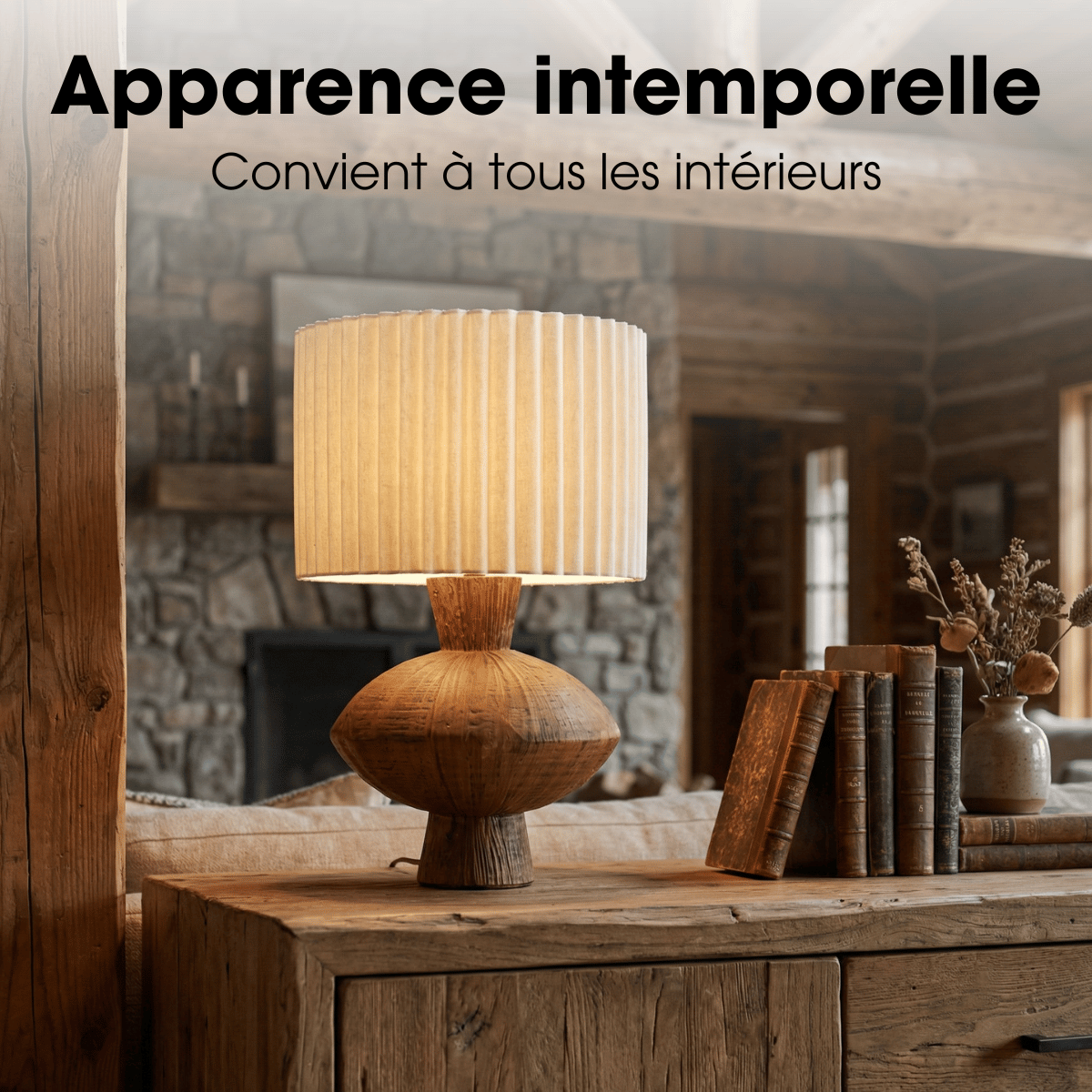 Lampe de table FREY brun, MICA DECORATIONS