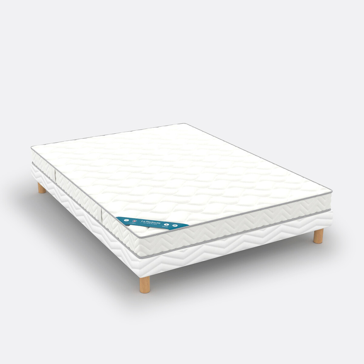 Matelas mousse HR 35 kg/m3, soutien ferme, accueil moelleux blanc, LA REDOUTE INTERIEURS