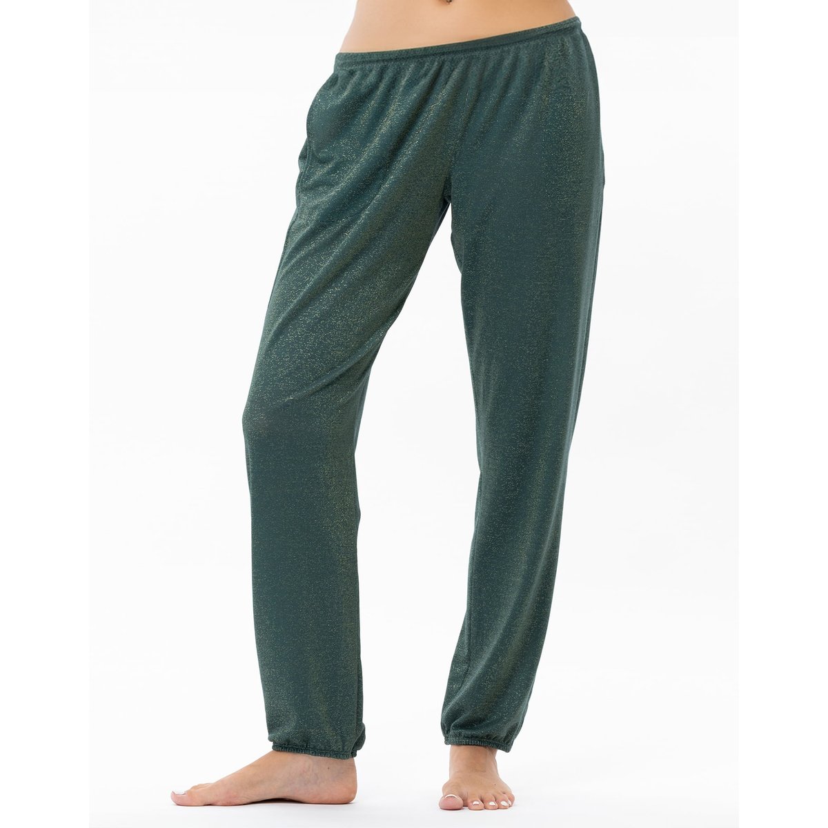 Ensemble homewear en maille fil textile COCO 222 vert, LE CHAT