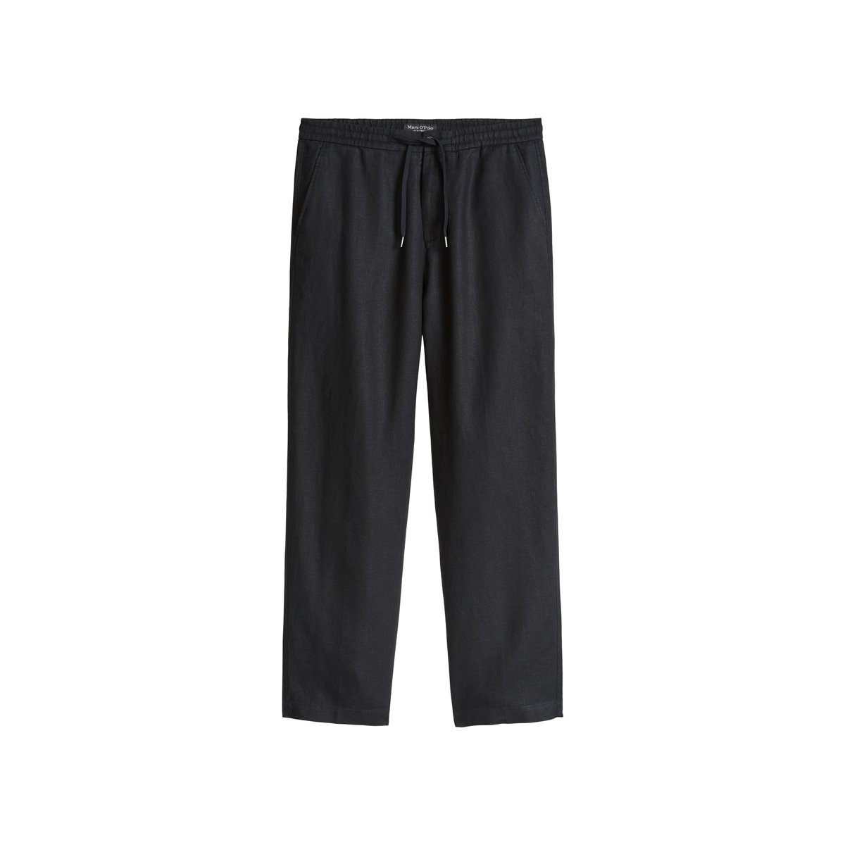 Pantalon Modèle Mossbo Jogger loose en lin fin noir, MARC O'POLO