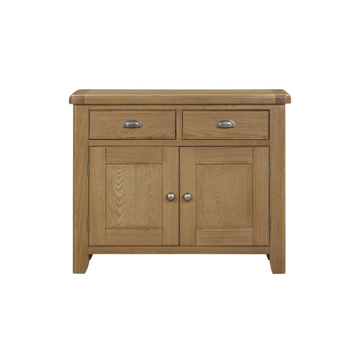 Petit buffet 2 portes en chêne VALMONT bois naturel, PIER IMPORT