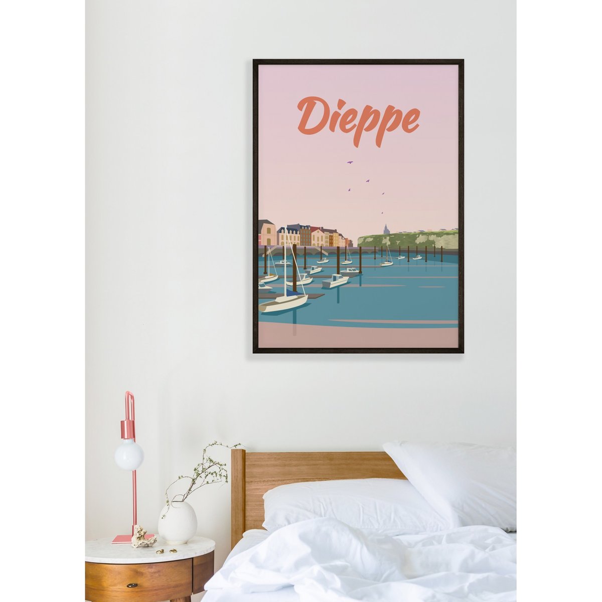 Affiche ville Dieppe blanc, L'AFFICHERIE