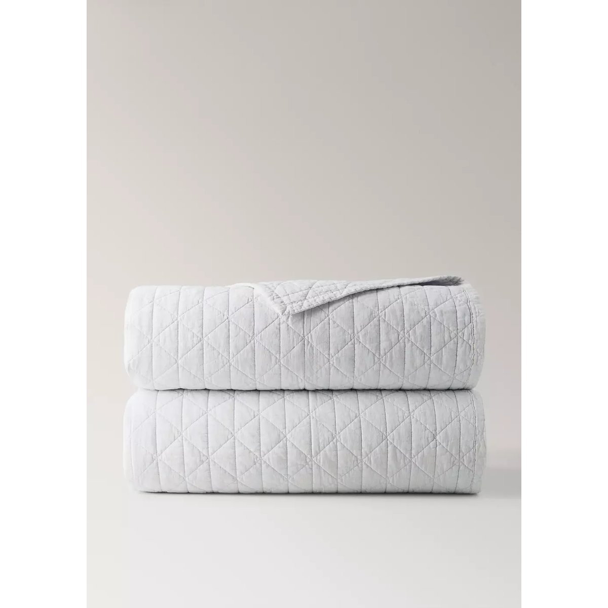 Couvre-lit 100 % coton losanges lit 90 cm gris, MANGO HOME