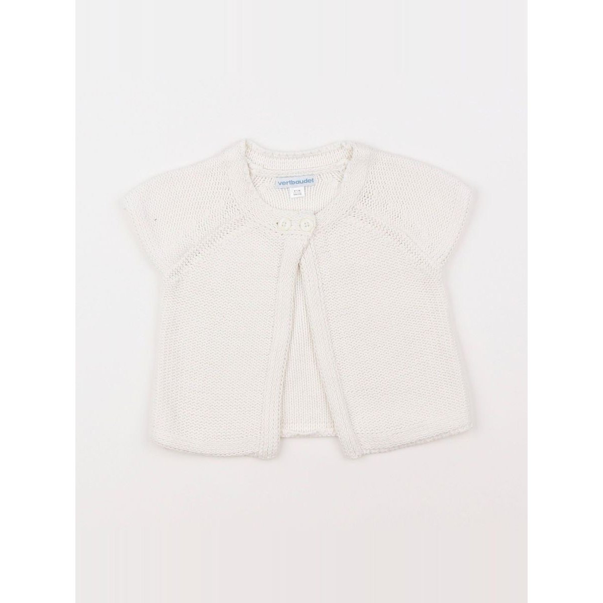Gilet - Très bon état blanc, VERTBAUDET