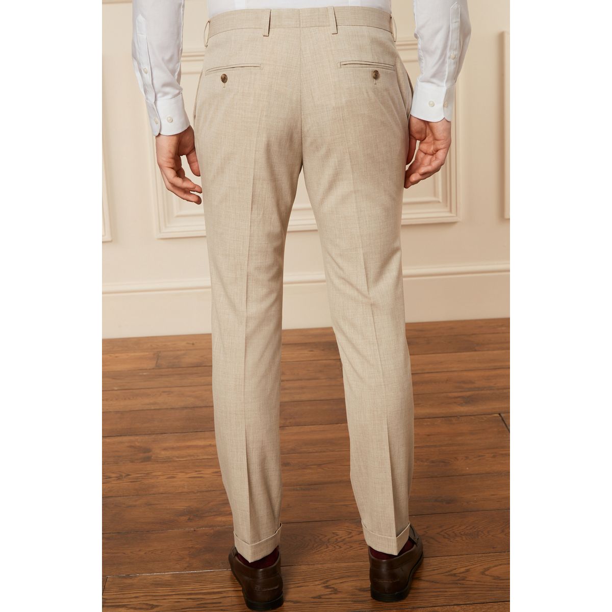 Costume stretch motion flex : pantaloncoupe skinny grège, NEXT