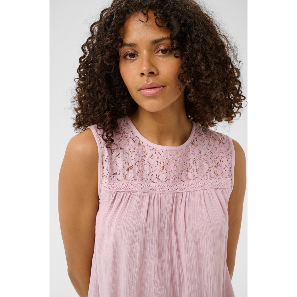Blouse sans manches violet mauve shadows, KAFFE
