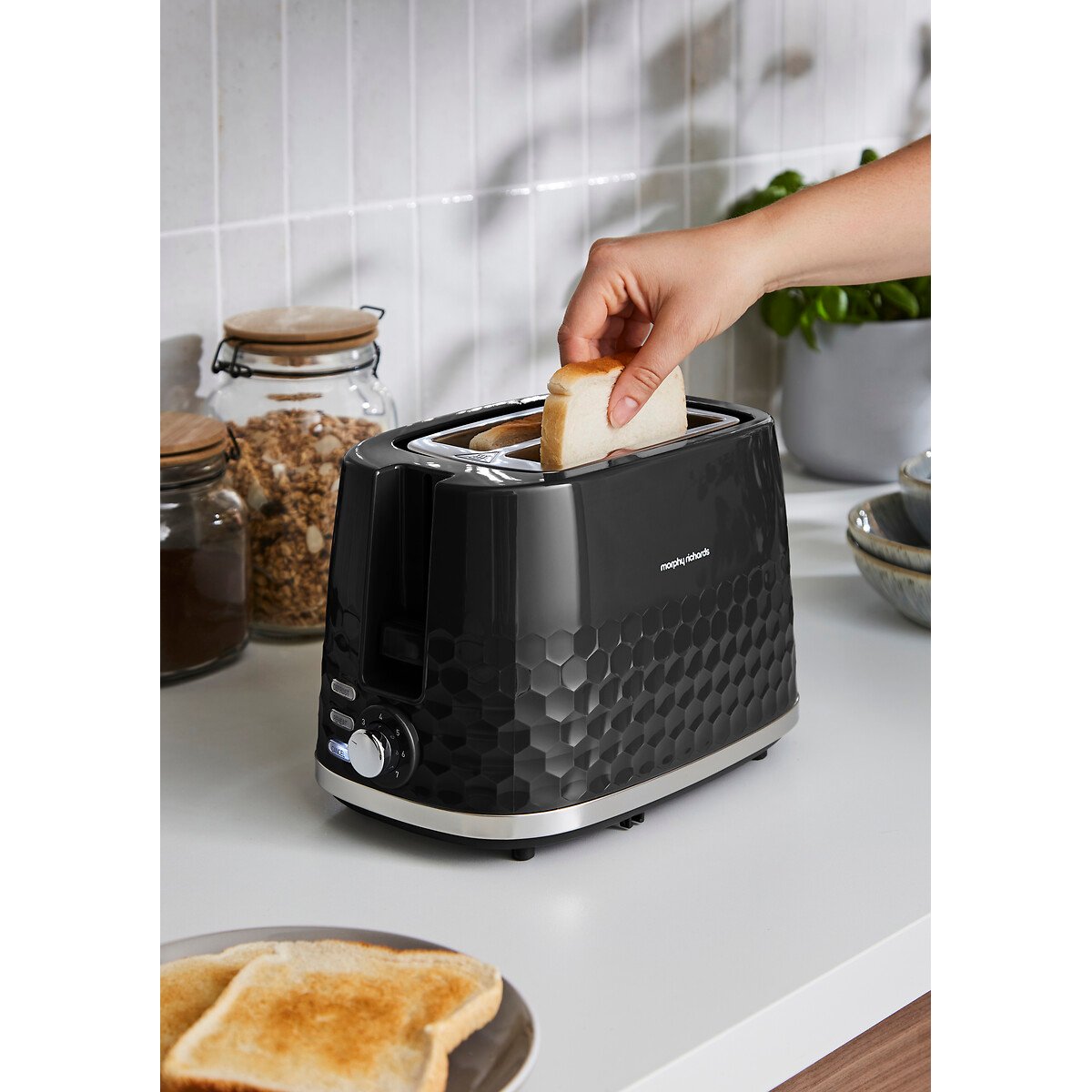 Hive 2-Slice Toaster black, MORPHY RICHARDS