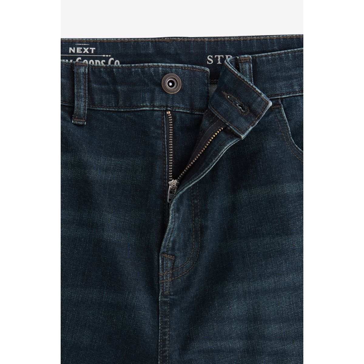 Jean coupe droite classique, lot de 1 bleu foncé délavé, NEXT