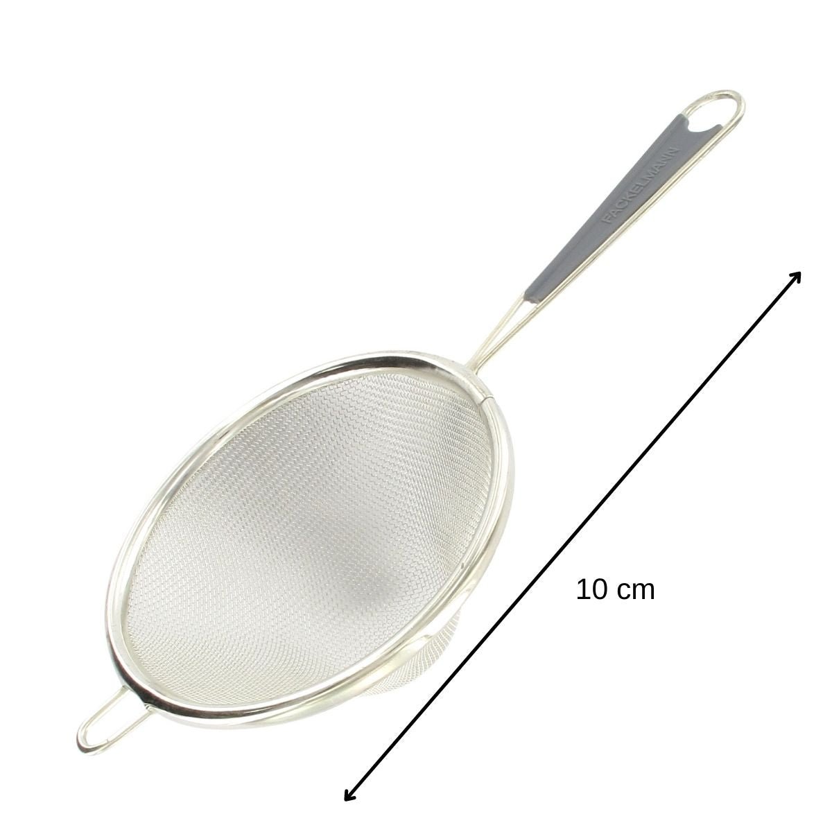 Set de 2 ustensiles de cuisine passoire BASIC inox|blanc, FACKELMANN
