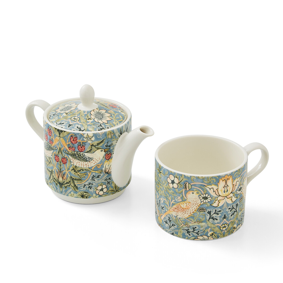 Morris & Co. Strawberry Thief Tea for One blue, MORRIS & CO.