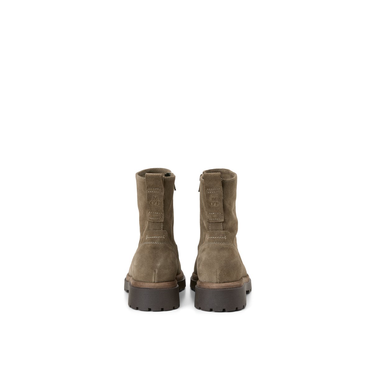 Bottes modèle Birte en cuir velours souple marron clair, MARC O'POLO
