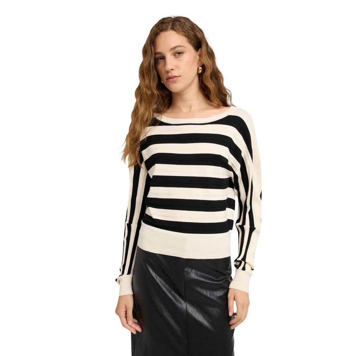 Pull à rayures blanc, MOTIVI