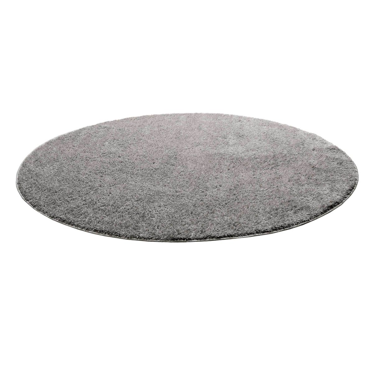 Tapis rond à poils longs ,  Flavio gris clair, HOMIE LIVING