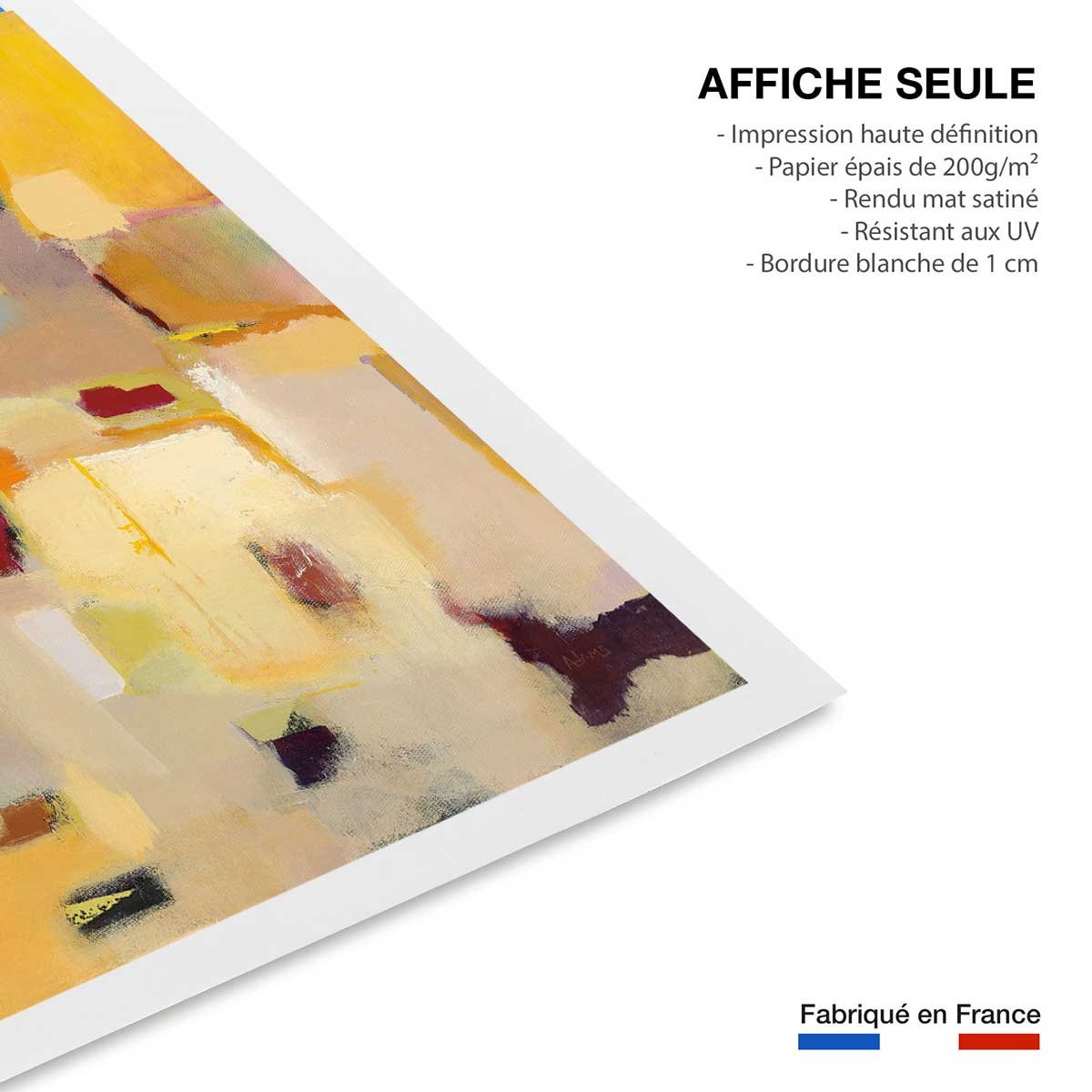 Poster casa ocre affiche seule, HEXOA