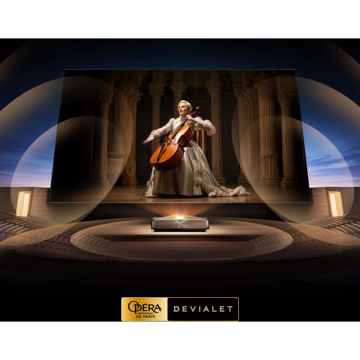 Vidéoprojecteur home cinéma L9Q 2025 marron, HISENSE