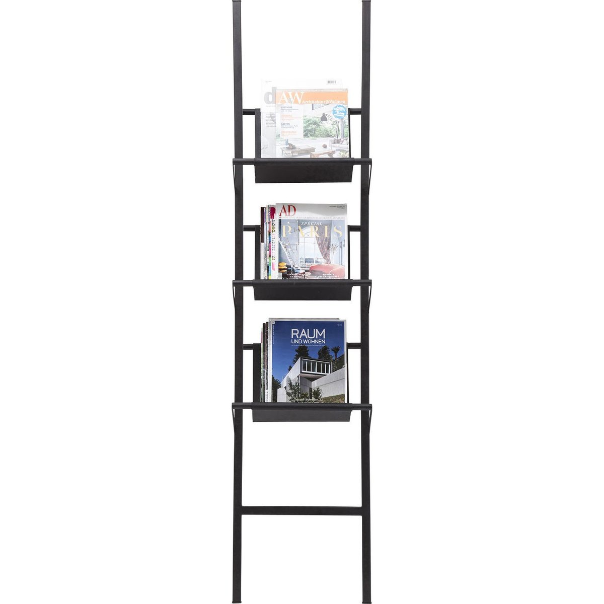 Porte-catalogue en acier noir, KARE DESIGN