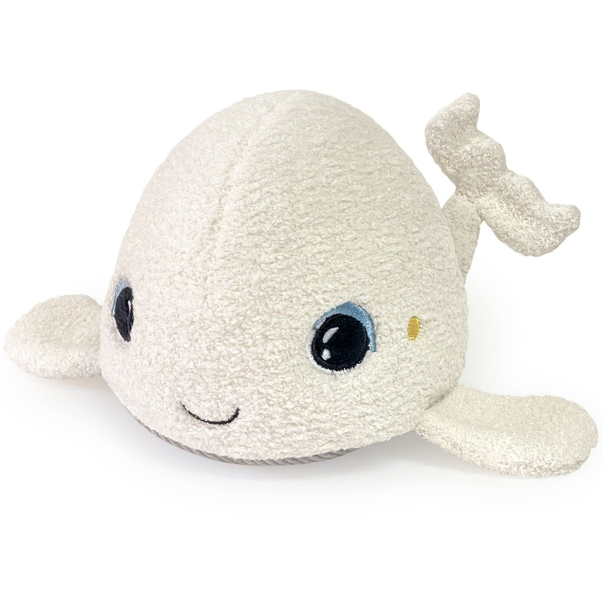 Veilleuse peluche bruits blancs et roses Beluga ecru, PABOBO
