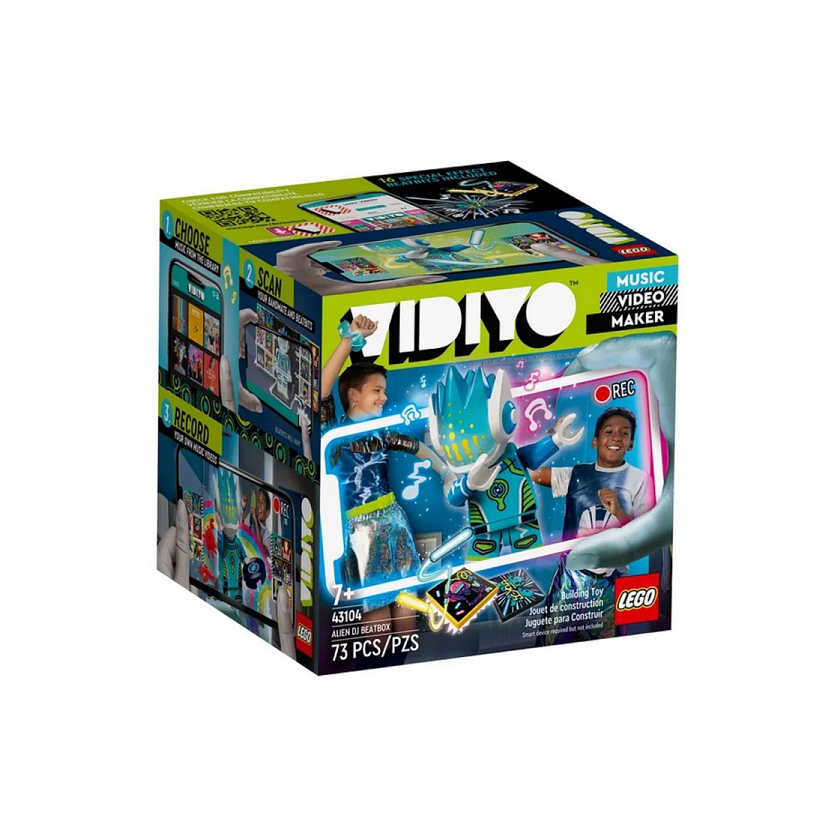 43104 Alien DJ BeatBox, ® VIDIYO vert, LEGO