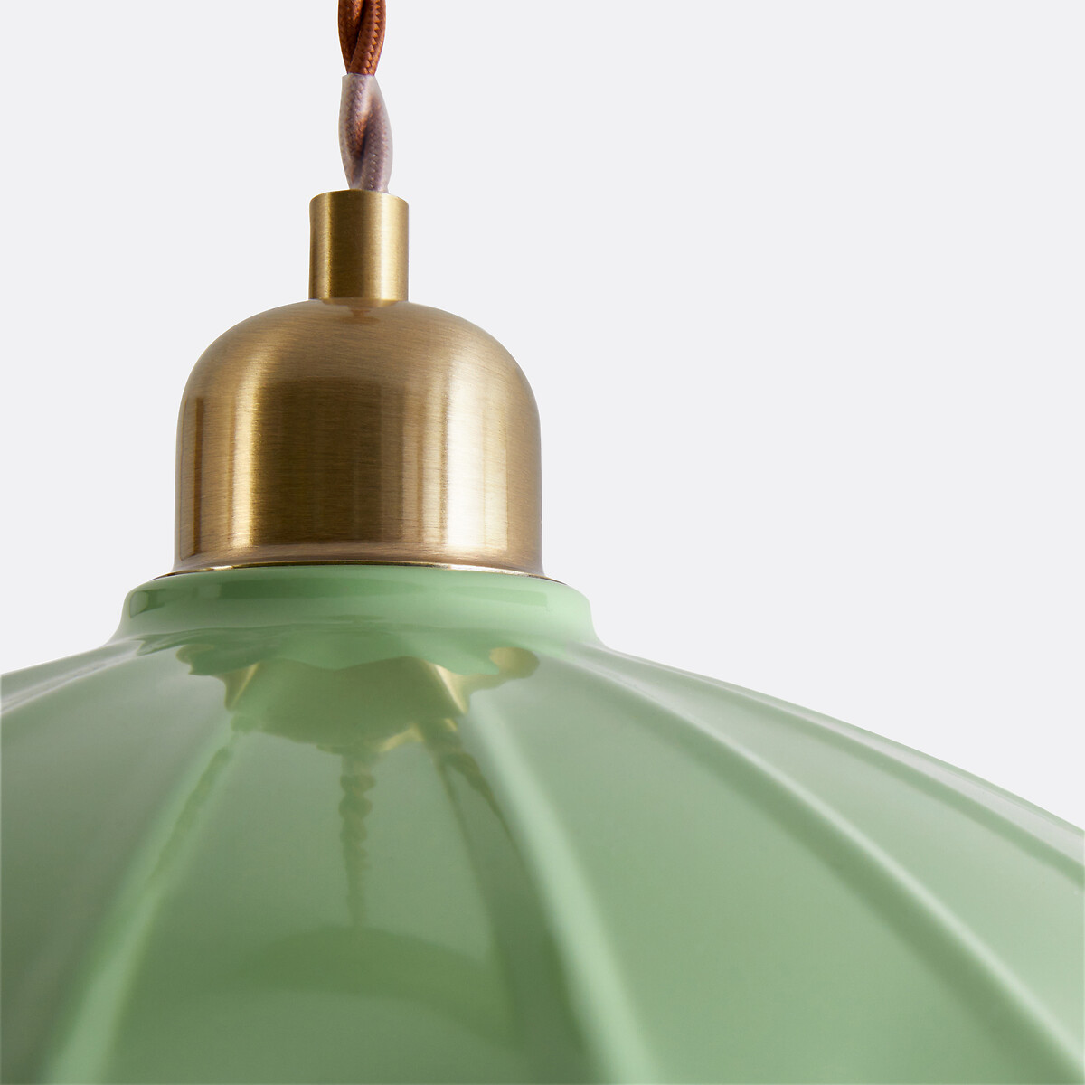 Geschulpte ijzeren metalen hanglamp, Festonia groen , LA REDOUTE INTERIEURS