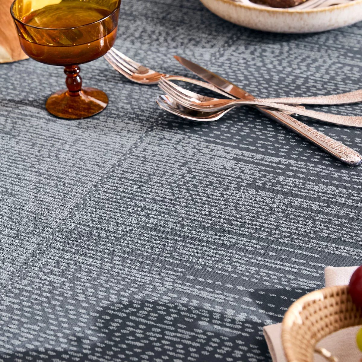 Nappe pur coton lavé CASCADES mineral, GARNIER THIEBAUT