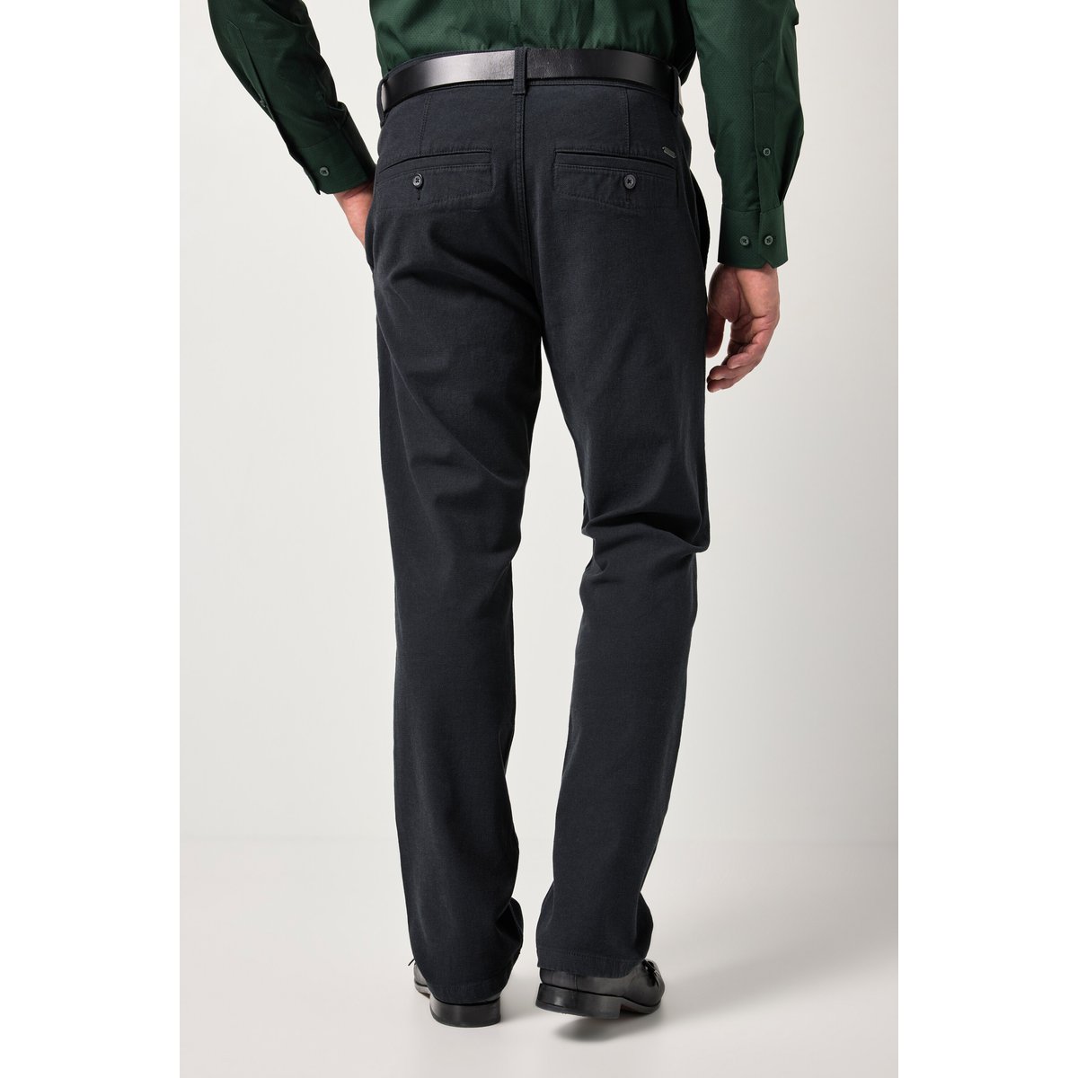 Pantalon chino en lainage noir, JP1880