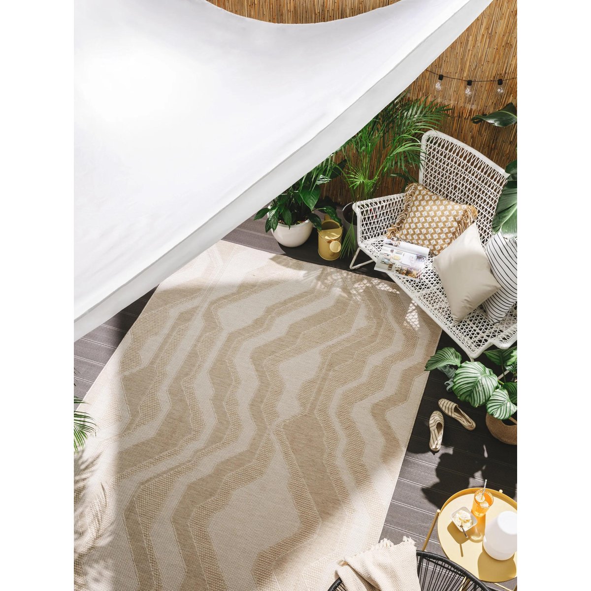 Tapis d'extérieur & intérieur BRONCO crème, BENUTA 