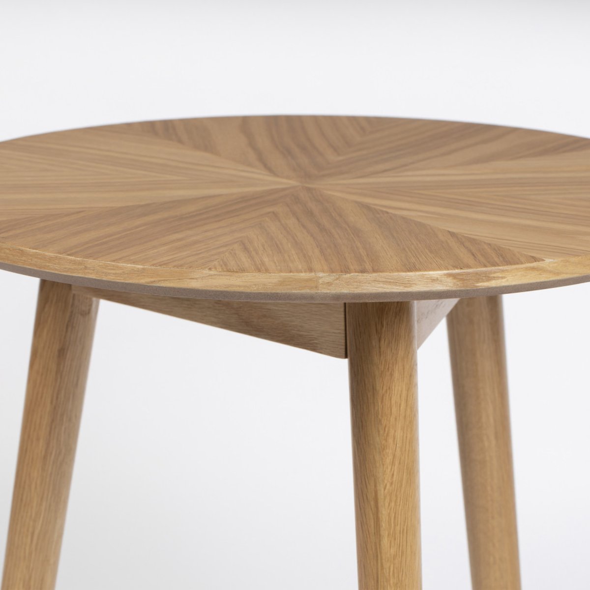 Table d'appoint ronde en bois 50cm- FABIO bois clair, DRAWER