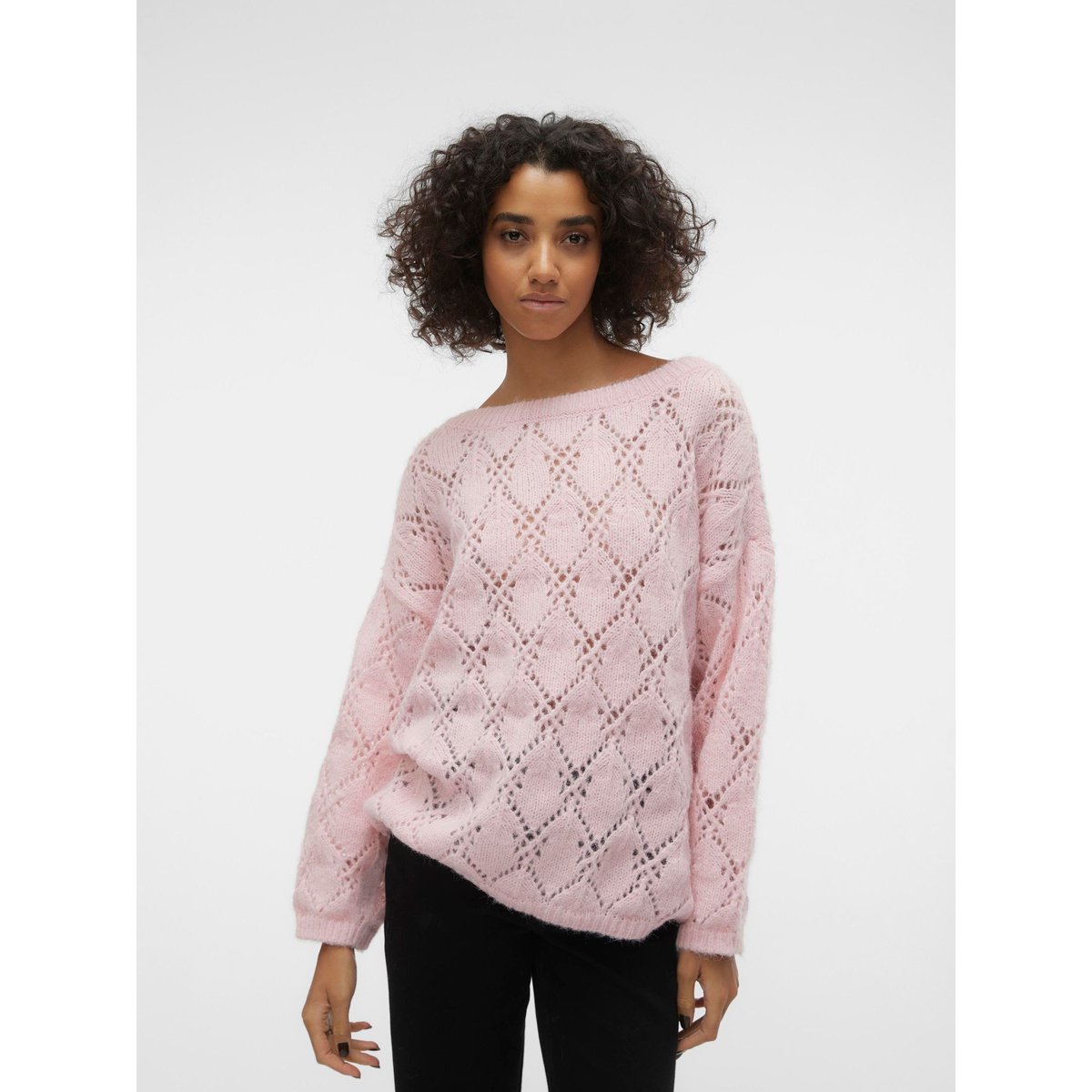 Pull En Maille rose shadow, VERO MODA