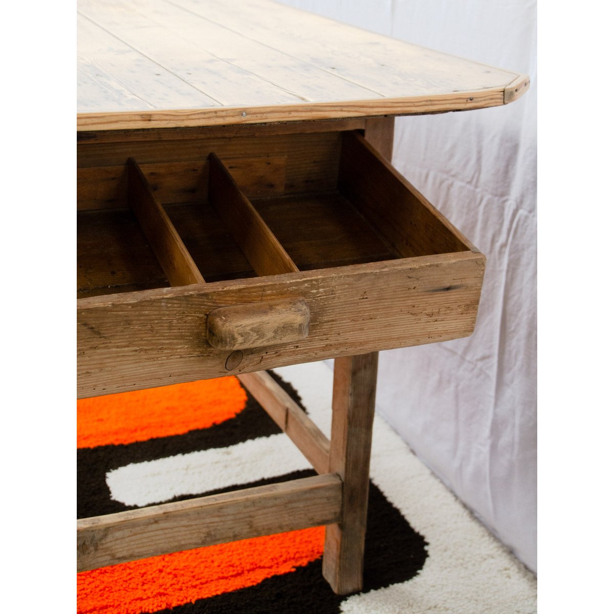 Meuble de métier en pin Fernand N°481 - Bon état bois clair, DEBONGOUT