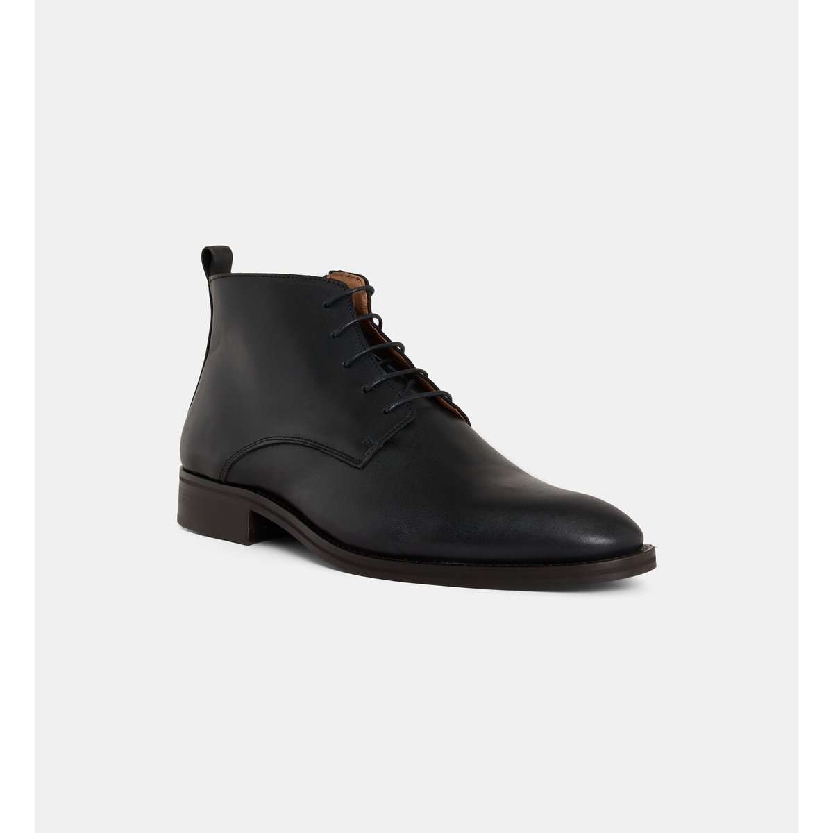 Bottines omer cuir ou suède noir, COMPTOIR GL