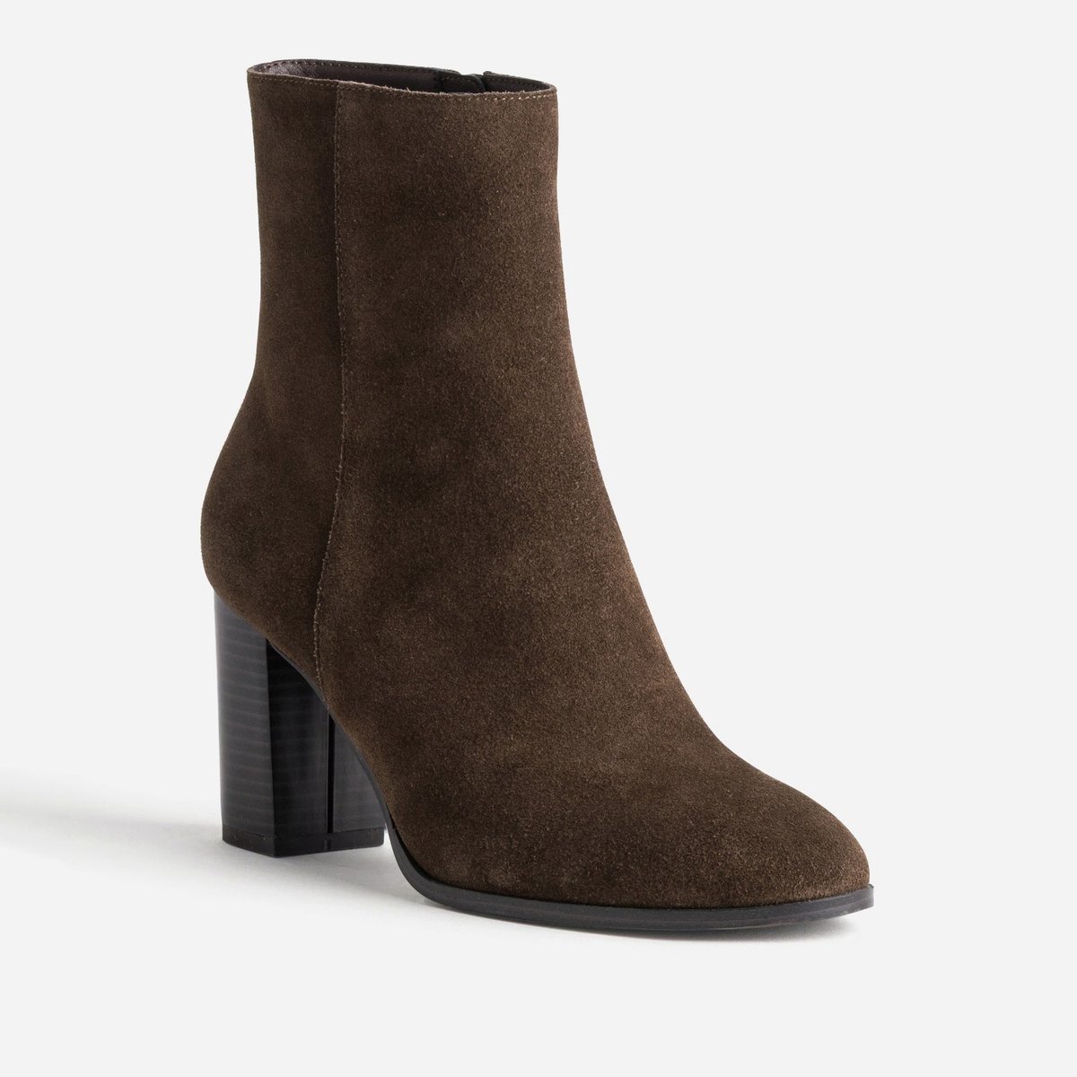 Boots À Talon en cuir NATHEA chocolat, ERAM