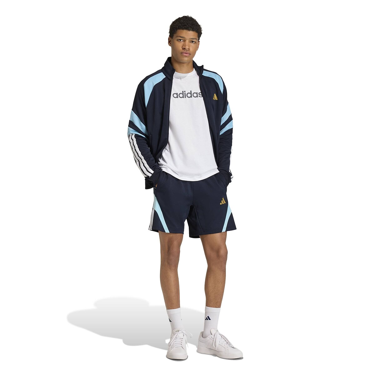 Veste de survêtement HOUSE OF TIRO bleu nuit, ADIDAS SPORTSWEAR