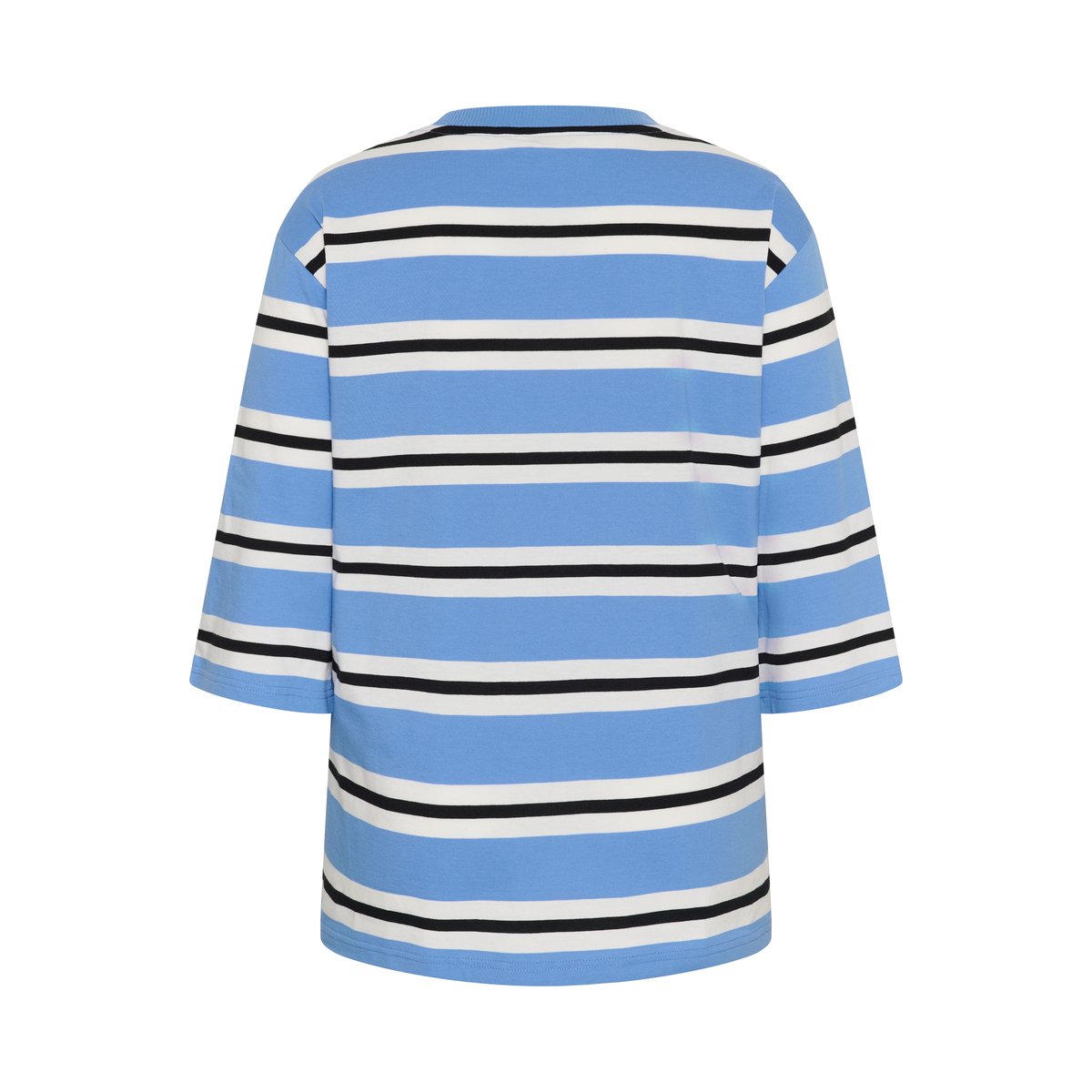 T-shirt à manches longues bleu provance/chalk/black deep, KAFFE CURVE